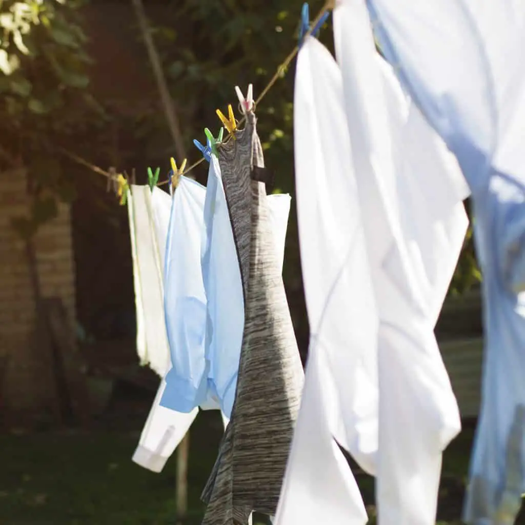 make sure clothes have enough space and time to dry before steaming