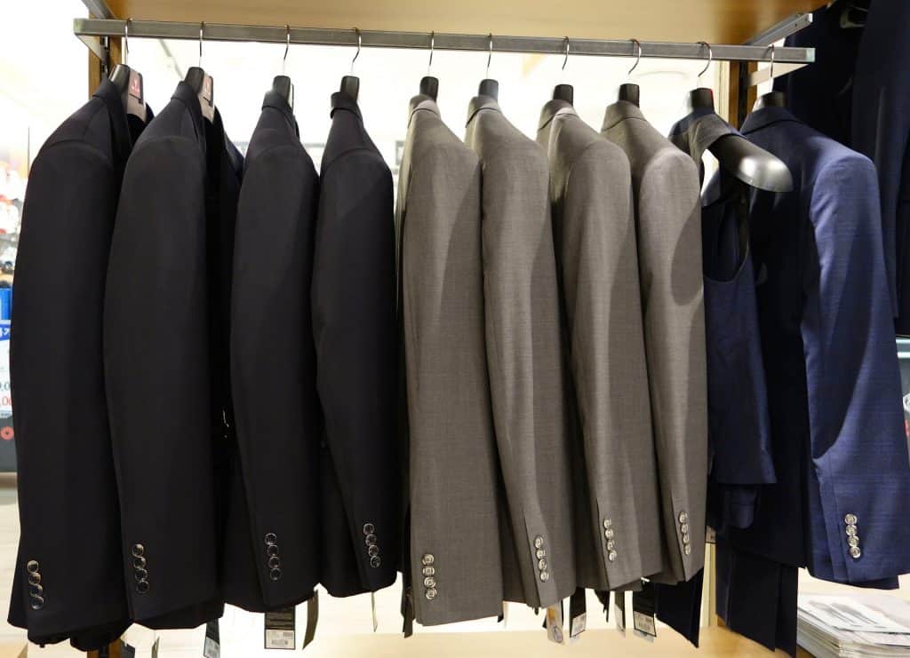 hang your suit jackets before steaming the inside and outside of the garment