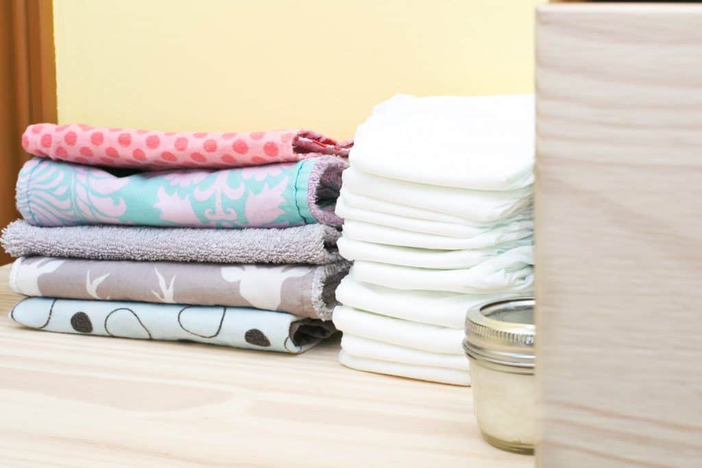 folded towels stacked on top of each other