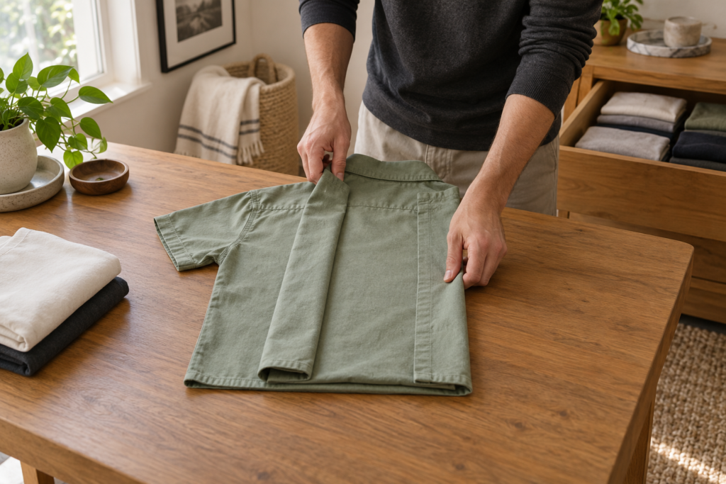 Original editorial image for How to Fold a Short-Sleeve Shirt (Updated 2026)