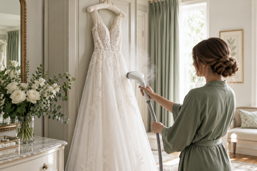Original editorial image for How to Steam a Wedding Dress Safely (Updated 2026)