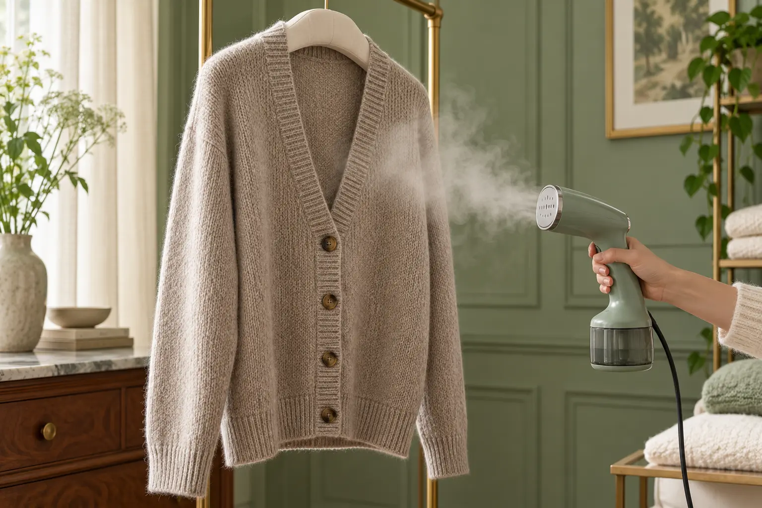 How to Steam Wool Safely Without Shine or Stretch